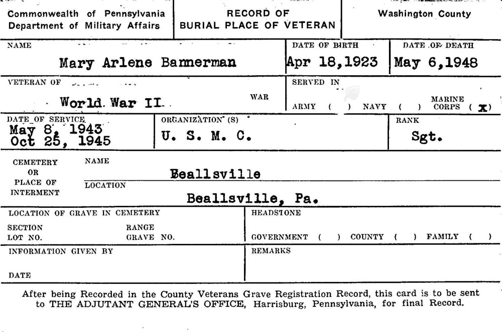 Mary Arlene Bannerman